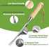 WORKPRO Weed Puller Tool, Heavy Duty Stainless Steel with Metal Leverage Base and V-Shaped Forks for Easy Weed Removal
