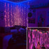 16-Color 4 Fairy Curtain Lights - Changing String Lights with Remote, Lighting Modes, Ideal for Christmas, Weddings