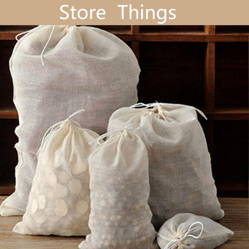4 Pack (4INX6IN) Nut Milk Bag - Reusable Cheese Cloths for Straining, Cold Brew Coffee & Bone Broth Bags