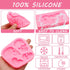 Halloween Fondant Molds, Skull Sheep Head Bat Wings Silicone Molds for Cake Decoration, Set of 5
