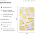18" 30" 1 Pack GEOMETRY Kitchen Tea Towels - Quick Dry Microfiber Dish Towels for Kitchen Sunny Lemons, x