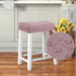 2 Pack Counter YISUN Stool Covers Rectangle - Stretch Oilproof Waterproof PU Bar Stool Covers Saddle Seat Pub Vanity