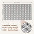 PuoWeo 35.4 15.7 Bathtub Mat Non Slip for Bathroom with Suction Cups and Drain Holes * Shower Mat for Inside Shower