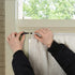 KXLife 2 Pack Adjustable Sticky Self Adhesive Curtain Rod, 3/8 Inch for Metal Wood Doors, Nickel