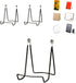 MADE IN USA 2-Pack Sturdy & Durable Adjustable Metal Easels to Display Books, Frames, Comics, Plates & More - Unique on the Market