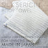aisen Japan Japanese Silk Sericin Body Towel, Made in Japan Exfoliating Washcloth for Sensitive Skin, Gentle Cleansing