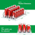 SZNLZQ Glide,12oz 16oz 20oz-Soda 15 Drink Organizer for Fridge-White Automatic Pusher Dispenser for Fridge-Holds up
