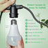 3 8.86ft Bulbs E26 300W Briignite Hanging Grow Light, LED Full Spectrum Grow Lights with Power Cord, Replaceable Base