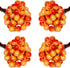 Lystaii 200pcs Artificial Holly Berries Mini 10 mm Christmas Fake Berries with Wire