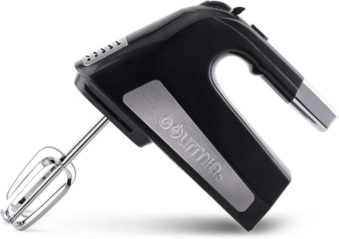 Gourmia GHM2530 Electric Hand Mixer with 6 Speeds + Turbo Mode - 300-Watt Motor - Integrated LED Spotlight & Beater