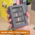 CLVTREBETO 100pcs Anxiety Mini Bookshelf Ornament | Shake Away Your Anxiety Rustic Book Library with Miniature Books |