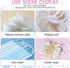 3 Pieces Portable Cotton Pad Holder, Bathroom Vanity Organizer for Cotton Rounds, Swabs, Floss (Transparent)