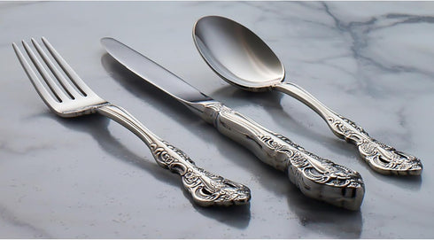 Oneida Michelangelo Fine Flatware Dinner Fork, Set of 4, 18/10 Stainless Steel, Dishwasher Safe