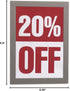 Durable Duraframe Self Adhesive Magnetic Sign Holder, Half Letter-Size 5.5" x 8.5" - Silver Frame - Pack of 2
