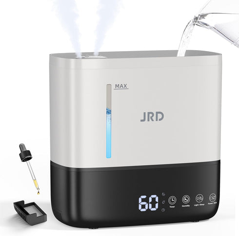 JRD Humidifiers for Bedroom, Ultrasonic Humidifier 4L for Large Room, Cool Mist