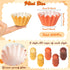R HORSE 200Pcs Fall Mini Cupcake Liners Baking Cups, Thanksgiving Grease-resistant Mini Size Cupcake Cups for Baking, Heavy Duty Paper Muffin Baking Cups for Fall Autumn Thanksgiving Halloween Party by R HORSE
