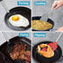 2-Pack Solid & Slotted Silicone Spatula Set, Stainless Steel Handle, Heat Resistant Rubber Turners