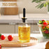 7OZ, Baalaka Glass Oil Bottles Olive Oil Dispenser Bottle for Kitchen with Metal Spout, Elegant Glass Cooking Dispenser
