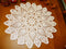 Damanni Cotton Handmade Crochet Lace Tablecloth Doilies - Round, Beige, 20 Inch