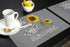You are My Sunshine Placemat Set of 6 for Dining Table - Cotton Linen Waterproof Cloth Table Mat, Easy Clean
