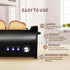 Long Slot Toaster, 2 Slice Stainless Steel with Cover, 1.65'' Extra Wide Slot, 6 Shade Settings, Removable Crumb Tray,