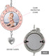 BANBERRY DESIGNS Baby Girl's First Christmas Photo Ornament - 2025 Dated Keepsake Decoration for Newborn Daughter - 3"