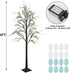 5FT DR.DUDU Lighted Easter Tree with Timer, Easter Decorations for Home & Porch, Pre-Lit Egg Trees with LED Lights
