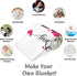 80"x60" Sublimation Blanket Thick Sublimation Throw Blanket Heat Press Make My Own Blanket White Blank Blanket Custom