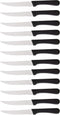 Steak Knives Serrated Set - Restaurant Quality, Stainless Steel, 4.25-Inch, Pointed Tip (12)