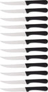 Steak Knives Serrated Set - Restaurant Quality, Stainless Steel, 4.25-Inch, Pointed Tip (12)
