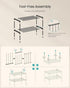 2-Tier Closet, 11.8 17.7 12.2 Inches, ULSA112BH01 SONGMICS Shoe Rack for Compact Metal Shoe Organizer Shelf