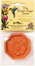 JBK Pottery Terracotta Brown Sugar Saver Handmade Terra Cotta Keeper with Decorative Flower Discs Food-Safe, Made