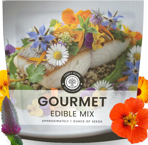 Gourmet Edible Mix 5,000 Premium Seeds for Planting Fresh Culinary Flowers &