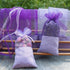 Lozom (24pcs) Sachet Empty Bags Purple Gauze Cotton-Ramie Sacks for Lavender, Spice and Herbs