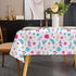 36 inch 2-4 Small Square Spring Tablecloth Floral Table Cloth for Seats Outdoor Patio Coffee Table Cute Wildflower