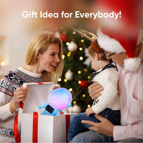 30 22 Dimmable AFEXOA Astronaut Sunrise Alarm Clock for Kids, White Noise Sound Machine with Soothing Sounds