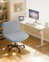 Armless YISUN Waterproof Criss Cross Chair Cover, Stretch Chair Slipcover Washable Removable Office Desk Chair Covers