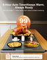 25.2x16" 7 Settings, 99H iTRUSOU Food Warming Mat Extendable Roll-Up Electric Warming Tray with Temp Timer