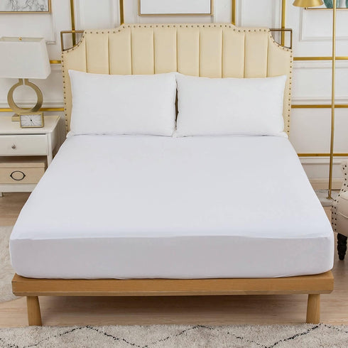 Cooling Mattress Protector, Waterproof Queen Size, Ultra Soft Noiseless Jersey Top Fitted Cover