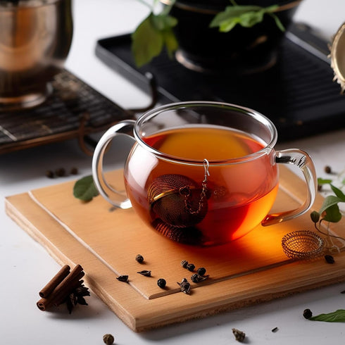 YOIYINI 2.1 inch 2PC) Stainless Steel Mesh Tea Infuser, Tea Ball with Honey Bee Pendant Tea Strainer Tea Diffuser Tea