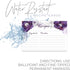 Floral Recipe Cards from Dashleigh, 48 Double-Sided Water-Resistant Cards, 4x6 inches (Violet Purple)