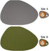 Set 4 Set 4) Myir JUN Placemats, Dual-Sided Placemats Waterproof Faux Leather Placemats of Place Mats and Coasters