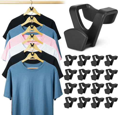 Smartor Clothes Hanger Connector Hooks, 120 Pack Space Saving Hanger Add-on Hook for Closet Storage and Organization