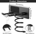 Tindbea Hair Dryer Holder + Curling Iron Holder, Matte Black Wall Mount Organizer for Bathroom