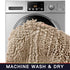 Walensee Non Slip Bathroom Rug (32x20 Inch Beige), Water Absorbent Super Soft Shaggy Chenille Mat