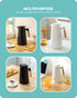 Baffect Thermal Coffee Carafe - Upgraded 34oz Plastic Double Wall Vacuum Insulated Flask for Hot or Cold Drinks
