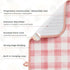 FRESHMINT Printed Dish Drying Mats for Kitchen Counter - 2 Pack Absorbent Reversible Drying Pads, Extra Large 18"x24"