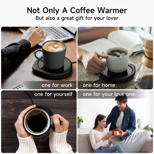 Coffee Mug Warmer with Auto Shut Off, Electric Beverage Heater for All Cups and Mugs, Heating Plate