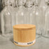 Salt Box Bamboo Salt Container with Swivel Lid and Spoon, Small Spice Cellar with Magnetic Seal - 8 oz Capacity