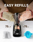 Set 2 1 Set Sangcon Electric Salt and Pepper Grinder Shakers IN - USB RECHARGEABLE Salt and Pepper Mill All in One